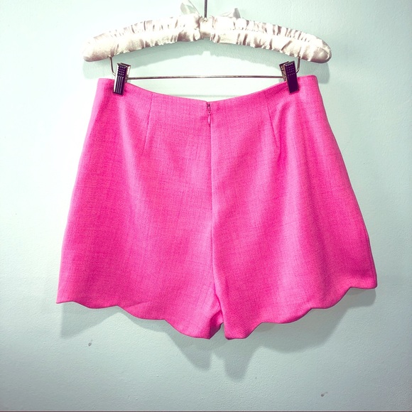 Sugarlips pink scallop hem shorts sz medium - Picture 2 of 4